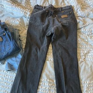Black Wrangler Cowboy Cut Jeans
